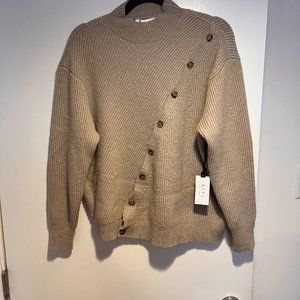 ASTR Button Slit Front Sweater